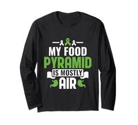 La Mia Piramide Alimentare È Principalmente Aria - Maglia a Manica