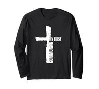 La mia prima comunione croce Santa Comunione Cristiana Maglia a Manica