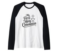 La Mia Prima Comunione Maglia con Maniche Raglan