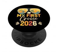 La mia prima crociera 2026 Corrispondenza nave per vacanze in famiglia PopSockets PopGrip Adesivo