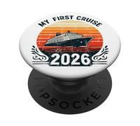La mia prima crociera 2026 Viaggio in nave da crociera in famiglia PopSockets PopGrip Adesivo