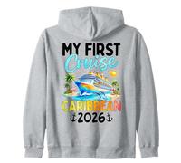 La mia Prima Crociera ai Caraibi 2026 Felpa con Cappuccio