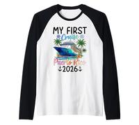 La mia Prima Crociera Porto Rico 2026 Vacanza Maglia con Maniche Raglan