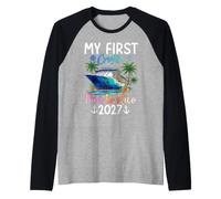La mia Prima Crociera Porto Rico 2027 Maglia con Maniche Raglan