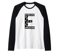 La mia Prima Lettera Maglia con Maniche Raglan
