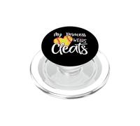 La mia principessa indossa tacchetti softball mamma baseball papà regalo PopSockets PopGrip per MagSafe