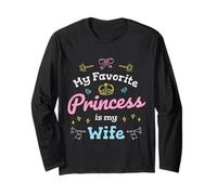 La mia Principessa Preferita è mia Moglie Regalo Romantico Maglia a Manica