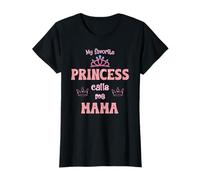 La mia principessa preferita mi chiama Mamma Principessa Festa della mamma Maglietta