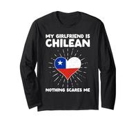 La mia Ragazza è cilena Niente Mi spaventa - Cile Heart Maglia a Manica