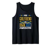 La mia Ragazza è Giù a Destra Fantastica sindrome di Down T21 Canotta