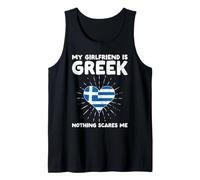 La mia Ragazza è Greca Niente Mi spaventa - Grecia Cuore Canotta