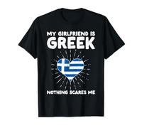 La mia Ragazza è Greca Niente Mi spaventa - Grecia Cuore Maglietta
