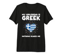 La mia Ragazza è Greca Niente Mi spaventa - Grecia Cuore Maglietta Premium
