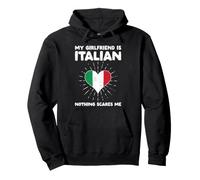 La mia Ragazza è Italiana Niente Mi spaventa - Italia Cuore Felpa con Cappuccio
