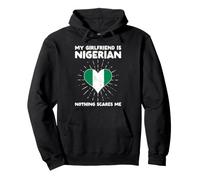 La mia Ragazza è nigeriana Nulla Mi spaventa - Nigeria Heart Felpa con Cappuccio