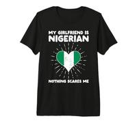 La mia Ragazza è nigeriana Nulla Mi spaventa - Nigeria Heart Maglietta Premium