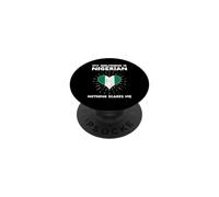 La mia ragazza è nigeriana nulla mi spaventa - Nigeria Heart PopSockets PopGrip Adesivo