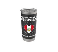 La mia ragazza è peruviana Nulla mi spaventa - Perù Cuore Bicchiere termico in acciaio inox doppia parete