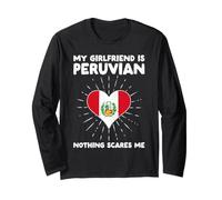 La mia Ragazza è peruviana Nulla Mi spaventa - Perù Cuore Maglia a Manica