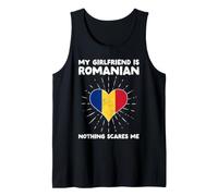 La mia Ragazza è rumena Nulla Mi spaventa - Romania Heart Canotta