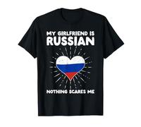 La mia Ragazza è Russa Nulla Mi spaventa - Russia Heart Maglietta
