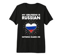 La mia Ragazza è Russa Nulla Mi spaventa - Russia Heart Maglietta Premium