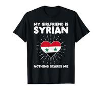 La mia Ragazza è siriana Niente Mi spaventa - Siria Cuore Maglietta