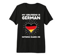 La mia Ragazza è Tedesca Nulla Mi spaventa - Germania Cuore Maglietta Premium