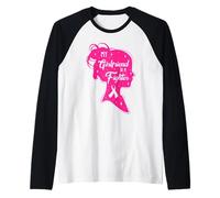 La mia Ragazza è Una Donna sopravvissuta al Cancro al Seno da combattente Maglia con Maniche Raglan