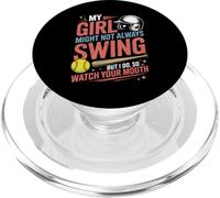 La mia ragazza potrebbe non oscillare sempre, ma è divertente scherzare con papà sul softball PopSockets PopGrip per MagSafe