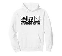 La mia Routine del fine Settimana Insegnante di clarinetto Felpa con Cappuccio