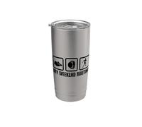 La mia routine del fine settimana Jogger Jogging Bicchiere termico in acciaio inox doppia parete