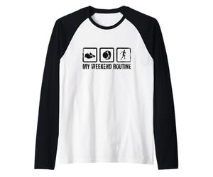 La mia Routine del fine Settimana Jogger Jogging Maglia con Maniche Raglan