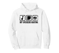 La mia Routine del fine Settimana Percussionista Side Drum Felpa con Cappuccio