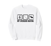 La mia Routine del fine Settimana Violin Enthusiast Cello Felpa