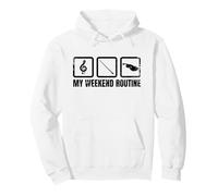 La mia Routine del fine Settimana Violin Enthusiast Cello Felpa con Cappuccio