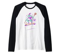 La mia scopa si è rotta così cavalco l'hype Halloween Maglia con Maniche Raglan