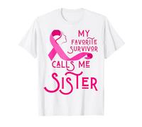 La mia sopravvissuta Preferita Mi Chiama Sorella Donne con Cancro al Seno Maglietta