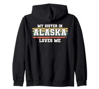 La mia Sorella in Alaska Mi AMA retrò Vintage Americano Felpa con Cappuccio