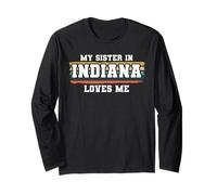 La mia Sorella in Indiana Mi AMA retrò Vintage Americano Maglia a Manica