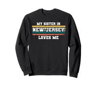 La mia Sorella nel New Jersey Mi AMA retrò Vintage Americano Felpa