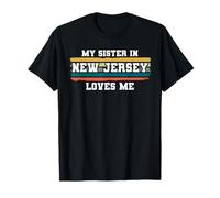 La mia Sorella nel New Jersey Mi AMA retrò Vintage Americano Maglietta