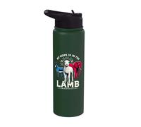 La mia speranza è nell'agnello Stainless Steel Insulated Water Bottle