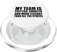 La mia squadra è più bella intelligente supervisore divertente PopSockets PopGrip per MagSafe