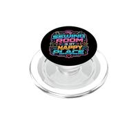 La mia stanza da cucito è il mio posto felice Cucito retrò futuristico PopSockets PopGrip per MagSafe