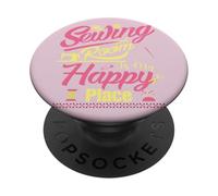 La mia stanza da cucito è il mio posto felice PopSockets PopGrip Adesivo