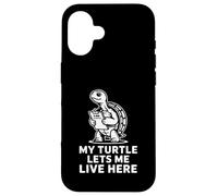 La mia tartaruga mi fa vivere qui Scherzo con programma lento Custodia per iPhone 16