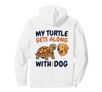 La mia Tartaruga va d'accordo con Il Cane Divertente Tartaruga Scatola Felpa con Cappuccio