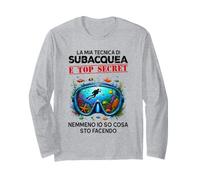 la mia Tecnica di Subacquea è Top Secret nemmeno io so Cosa Maglia a Manica