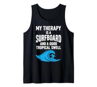 La mia Terapia è tavola da Surf e Surf Tropicale Swell Divertente Canotta